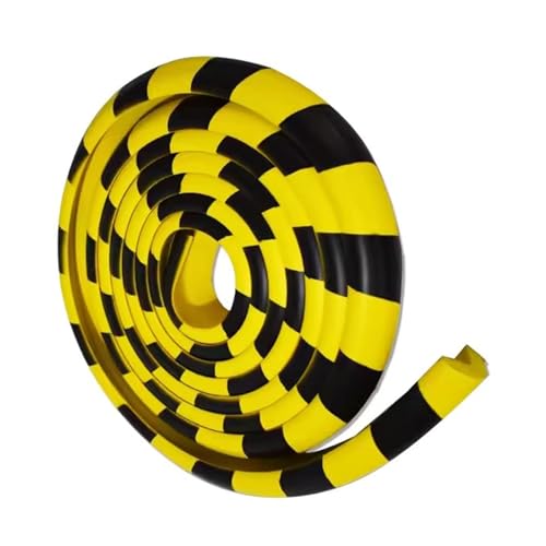 OYKSHDF Wall Edge Corner Guards, 196.9in/5m Yellow Black Safety Bumpers,