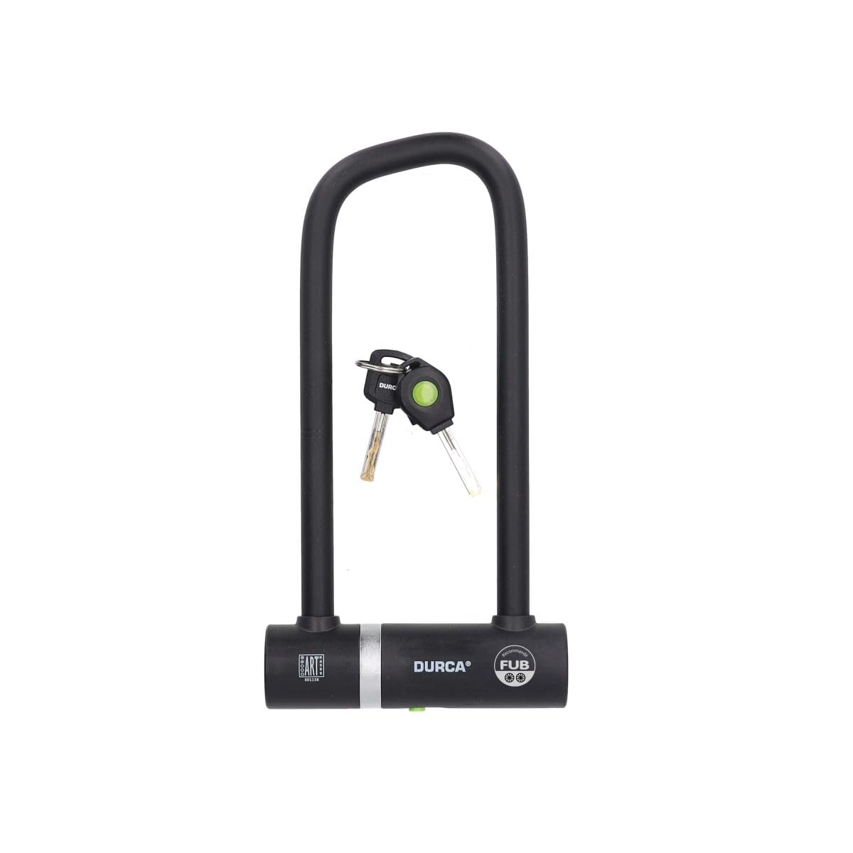 Antivol U Vélo 140x275 mm - Acier Trempé 14 mm - Certifié ART2 et Certifié FUB 2 Roues - Clé Lumineuse - Cache Anti-Poussière - Protection Cadre
