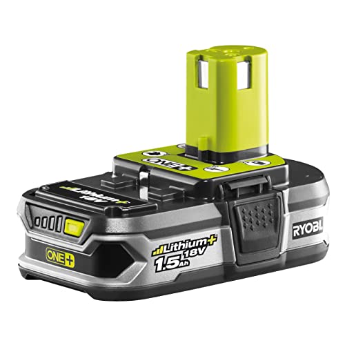 Ryobi Lithium+ Akku RB18L15 (18 Volt, 1,5 Ah) für alle 18V ONE+ Elektrowerkzeugen und Gartengeräten - 5133001905