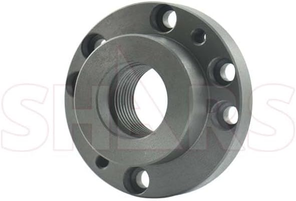 Shars 4" Fully Machined Threaded Back Plate 1-1/2-8 TPI For 3 or 4 Jaws Self Center Chucks 202-6108-6 P