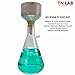 TN Lab Buchner Funnel Kit Filter Flask Set 120mm Funnel and a 2000ml 2L Vacuum Flask
