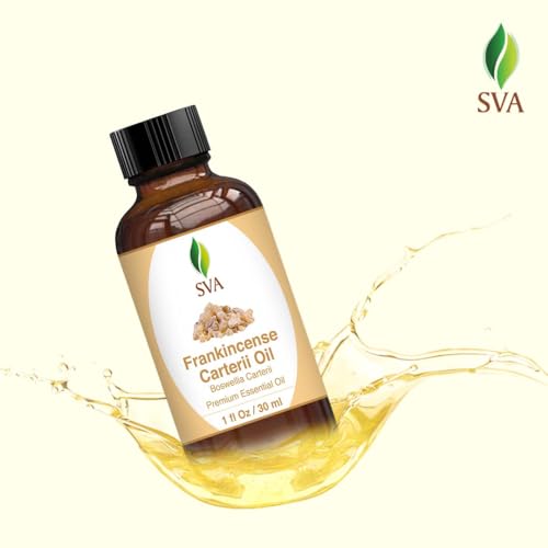 SVA Frankincense Essential Oil – 1 Fl Oz – 100% Natural Boswellia Carterii Oil - for Diffuser, Hair Care, Face, Skin Care, Aromatherapy, Scalp and Body Massage, Soap and Candle Making – with Dropper - Thumbnail 4