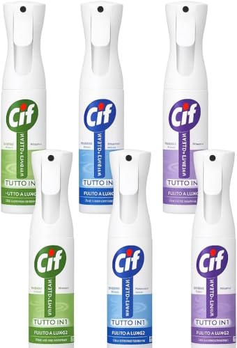 3 o 6 Pezzi Infinite Clean Spray Multiuso Con Probiotici, Detergente Superfici, Per Cif 280 Ml, (6)