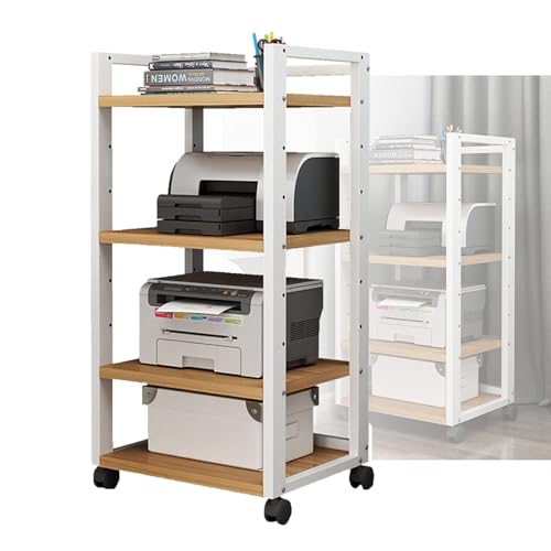 Support audio stéréo amovible avec étagères en bois modulables pour lecteur CD