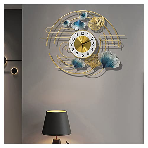 Horloge murale en métal moderne de 74x58 cm avec mécanisme à quartz silencieux