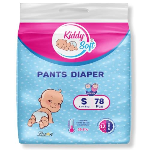 Image of Baby Diaper Pants, Small Size (S), 78 Counts | with 5 Layer All Night Leakage Protection & Quick Absorbency | For Babies of 4-8 Kg | Up to 12 hours Protection | Rash Free Comfort Diapers