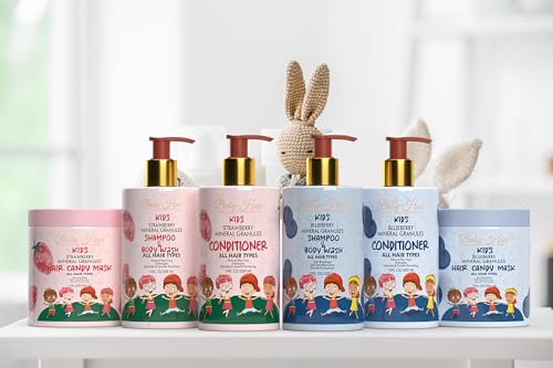 Baby Hair Kids: Vegan Strawberry & Mineral Granules Shampoo & Body Wash Ph- Balanced Sulfate-Free thumb #5