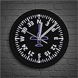 cockpit instrumente modellflug 🏠 Wanduhr, definitiv eine fantastische Wanddekoration für Ihr Haus, Wohnzimmer, Familienzimmer, Schlafzimmer, Arbeitszimmer, Küche, Büro und Besprechungsraum.