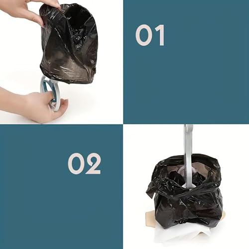 Image of Small Potty Scooper Non-Breakable Portable Outdoor Pet Pooper Scooper for Small /Medium /Large Dogs and Cats | High Strength Material and Durable Spring for Grass and Gravel Pick Up, Black