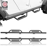 u-Box Gladiator JT Side Steps Running Boards Wide Drop Nerf Bars Texture Steel Compatible with Jeep...