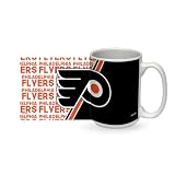 Rico Industries NHL Hockey Philadelphia Flyers 15 oz White Ceramic Mug