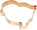 Old River Road Chick Shape Cookie Cutter, Copper