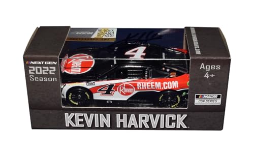 AUTOGRAPHED 2022 Kevin Harvick #4 Rheem Racing (Next Gen Mustang) Signed Action 1/64 Scale NASCAR Diecast Car with COA