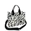 Leopard Print Tote-black