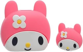 واقي لكابل الشاحن من السيليكون الصلب CH-058 من جي-باور، واقي كابل مصمم على شكل أرنب لطيف، متعدد الألوان، مجموعة من 2 قطعة