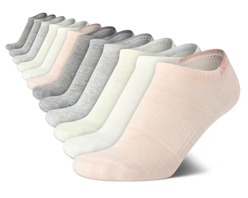 Image of Calvin Klein Womens No Show Socks - 12 Pack Breathable Lightweight Athletic Low Cut Running Socks for Women