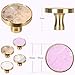 Coat Hook Unique Brass 4 Pack Individual Partition Pole Heavy Duty Wall Mounted Colorful Ornate Crystal Command Knob Decor for Girls Room, Hanging Coats, Scarves, Bags, Towels, Keys
