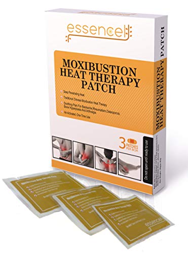 Moxibustion Natural Heating Herb Pads Heat Therapy Patches for Arthritis,Neck Shoulders, Back Pain Relief-Pack of 3