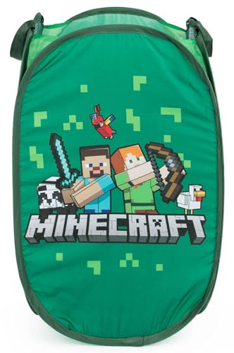 Jay Franco Minecraft Pop Up Hamper - Mesh Video Game