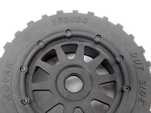 Rovan Rear Gravel All-Terrain Wheels (Set of 2) Fits HPI Baja 5B King Motor Buggy