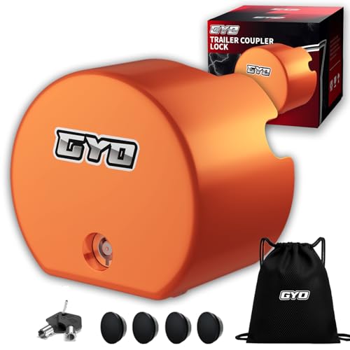 GYO Heavy Duty Trailer Hitch Lock, Universal Trailer Coupler Lock