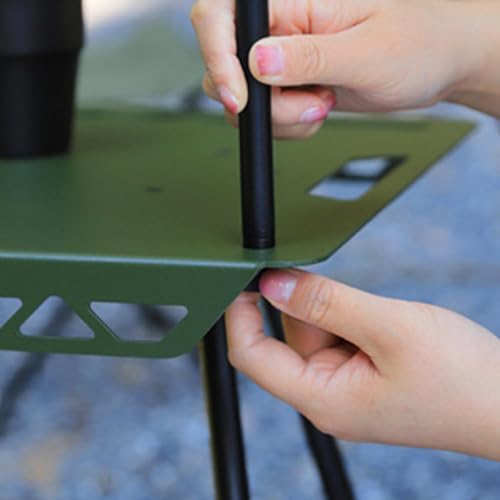 Table portable avec pieds rétractables pour stabiliser vos repas extérieurs