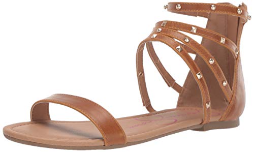 Jessica Simpson Kids Spring Girls' Toddler-Youth Sandal 2 M US Little Kid Tan
