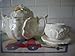 Daisy Kingdom 10 Pc. White Cabbage Teaset (1989)