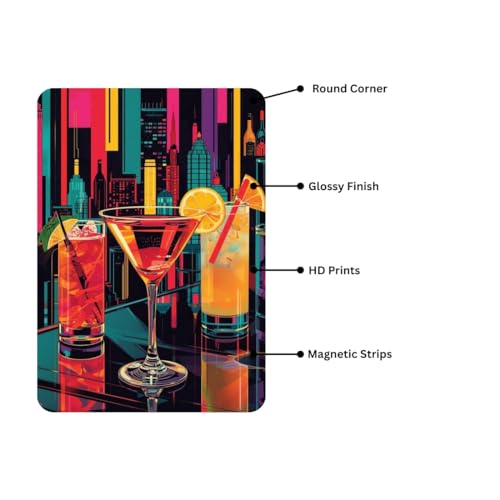 Image of Zesta Bathroom Decor Items Washroom Decor Tin Sign | Aesthetic Posters Wall Poster for Bedroom | Magnetic Cafe Decoration Items /Restaurant Decorations Items | Quirky Home Decor Bar Accent (Bar (4))