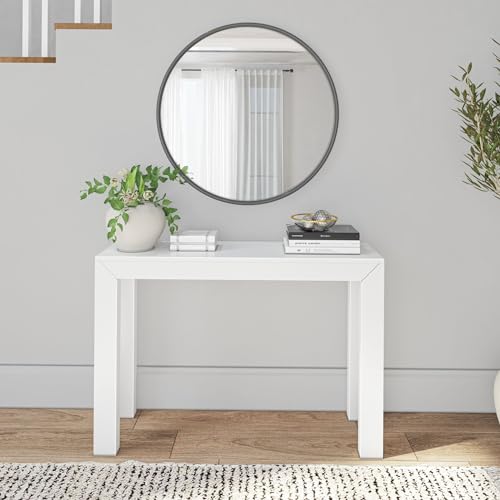 image for Plank+Beam Modern Solid Wood Console Table, 46.25 Inch, Sofa Table, Na