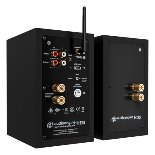 Image of Audioengine HD3 Powered Bookshelf Speakers (Pair) Satin Black