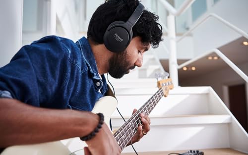 Roland Roland RH-5 | Over-Ear, Closed-Back Monitor Hoofdtelefoon | Hoogwaardige Performance | Gebalanceerde Klank | Comfortabel & Licht | Conversie Plug Meegeleverd - Afbeelding 6