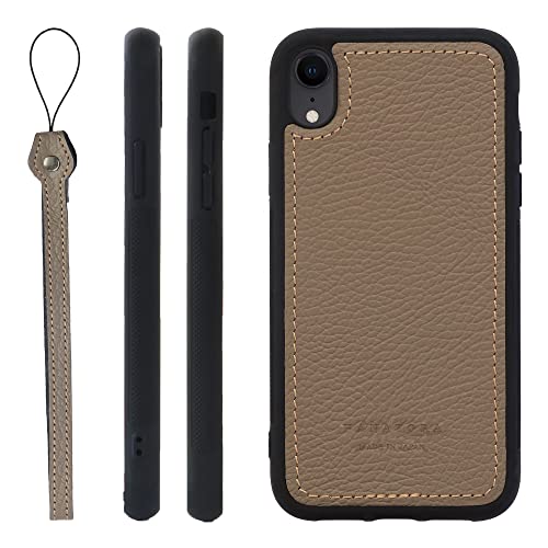 HANATORA for iPhone XR �P�[�X �{�v ���{�� �ϏՌ� �X�}�z�P�[�X �X�}�z �X�g���b�v �t�� �V�������N�J�[�t���U�[ �M�t�g �}�O�l�b�g�Ȃ� �O���[�W�� SPGJP-XR-Grege