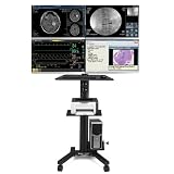 AW NexusX Commander Rolling Computer Cart Workstation 4-Monitors Mobile