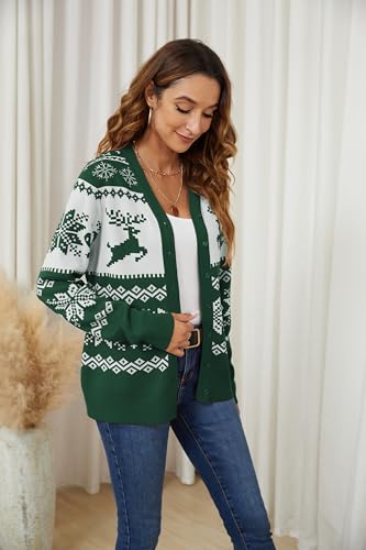 Image of VIISHOW Women Long Sleeve Button Down V Neck Lightweight Basic Knit Sweater Cardigan