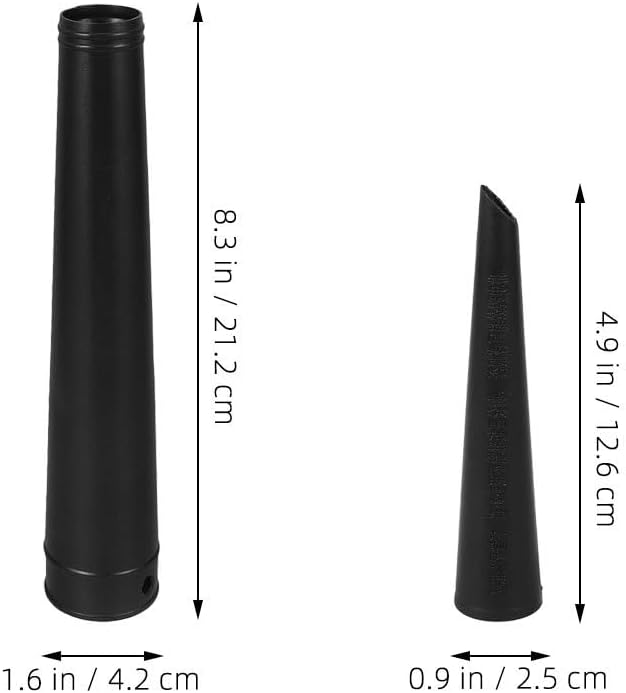 BESPORTBLE 2pcs Blower Nozzle Tube Extension Wand Universal Vacuum Attachment Crevice Tool Adapters for Electric Blower Vacuum Cleaners Accessories