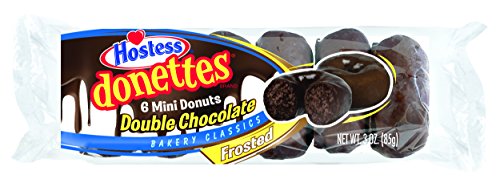 Hostess Donettes Mini Donuts, Double Chocolate, 3 Ounce, 10 Count #TOP7