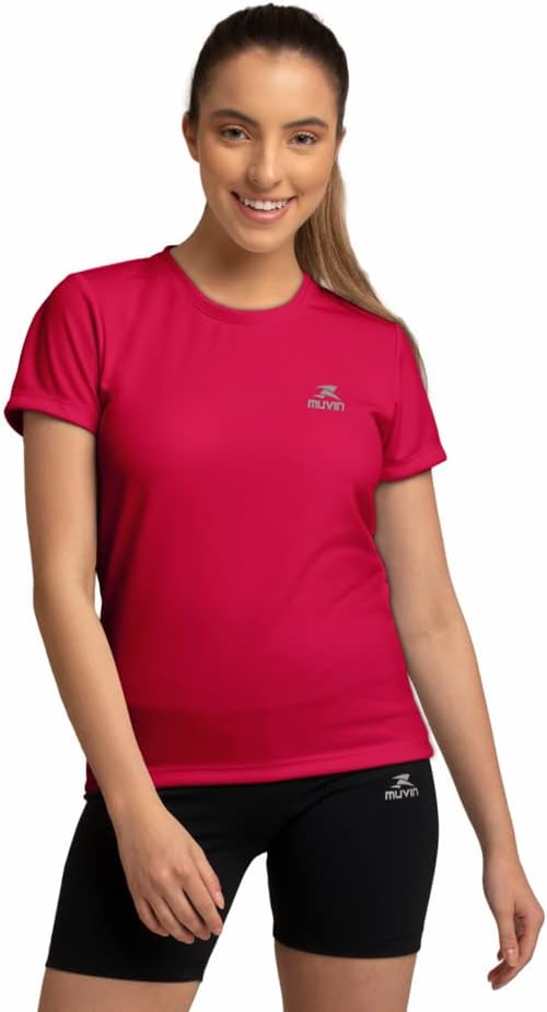 Camiseta Dry Basic SS FPS 50 Muvin – Manga Curta – Feminina – Proteção Solar UV50 – Camiseta Para Academia Treino Funcional