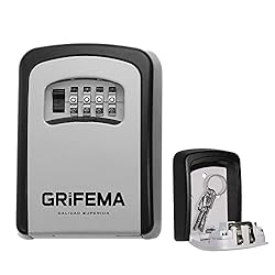 Large Capacity: Our key safe design has been improved, equipped with large internal space to store up to 5 keys + 1 card (external dimensions:120*88*40mm), significantly meeting your storage needs. Or can protect other small valuable items. Key Boxes...