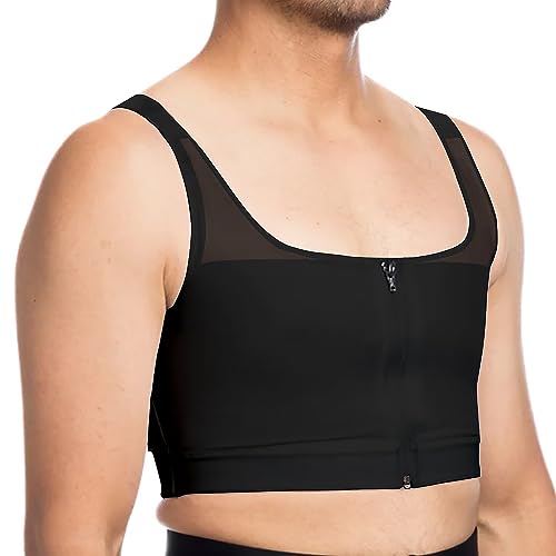 Ovnshery Men Chest Binder Gynecomastia Compression Vest for Post Surgery