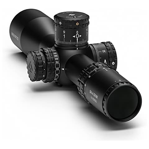 Arken Optics SH4 GEN2 4-16X50 Rifle Scope FFP MIL VPR Illuminated Reticle with Zero Stop - 34mm Tube Cover