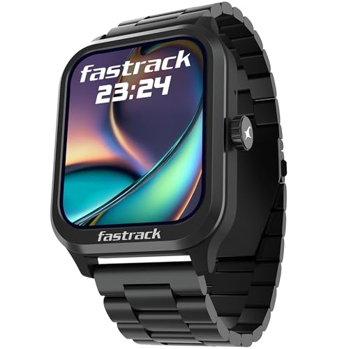 Image of Fastrack Limitless FS2 Classic Smart Watch, 1.83 inch TFT Display, 240 * 284 Pixel Resolution, SingleSync BT Calling, AI Voice Assistant, 100+ Sports Modes & Smartwatch Faces, IP68 (Black)