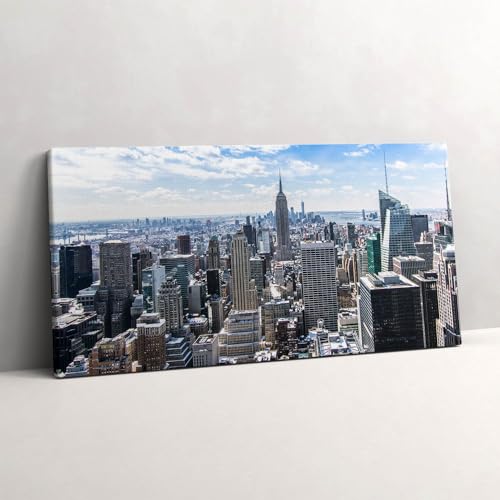 Peinture sur toile Empire State Building New York 120x60cm Wallfluent