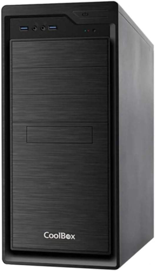 Coolbox coo-pcf800u3 – 0 Midi-Tower black computer case – box of computer (Midi-Tower, PC, Sgcc, Steel, ATX, Black, Home/Office)