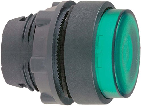 Bouton poussoir lumineux LED vert affleurant pour signalisation claire