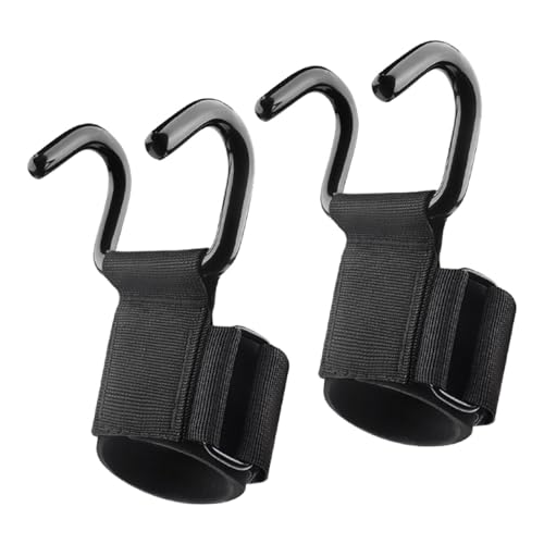 kowaku Weight Lifting Hook Lifting Wrist Strap Heavy Duty Non Slip Strength Training Thick Gym Glove Weight Grip for Shrugs Pull Ups, 1 Pair
