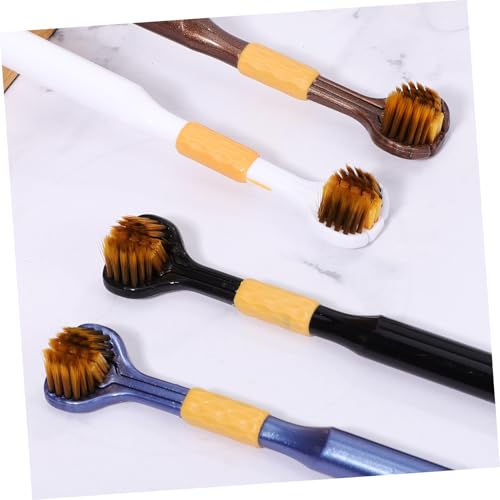 SAFIGLE 4 Stück Seitige Zahnbürsten für Erwachsene Weiche Borsten Ergonomischer Griff Sanfte Zahnpflege für Zuhause und Reisen für Tägliche Anwendung – Bild 7