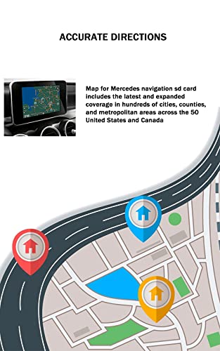 A2189068403 Compatible with Mercedes Navigation SD Card, Map Update Card Compatible with Pilot GLC 300 CLA 250 GLA 250 C300