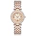 CdyBox Women Luxury Watches Steel Band with Diamonds Bracelets Watches Set Quartz Wristwatch Wholesale (Rose Gold)