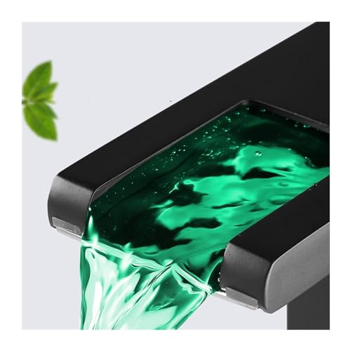 Éviter les brûlures avec ce lavabo cascade noire à LED magique